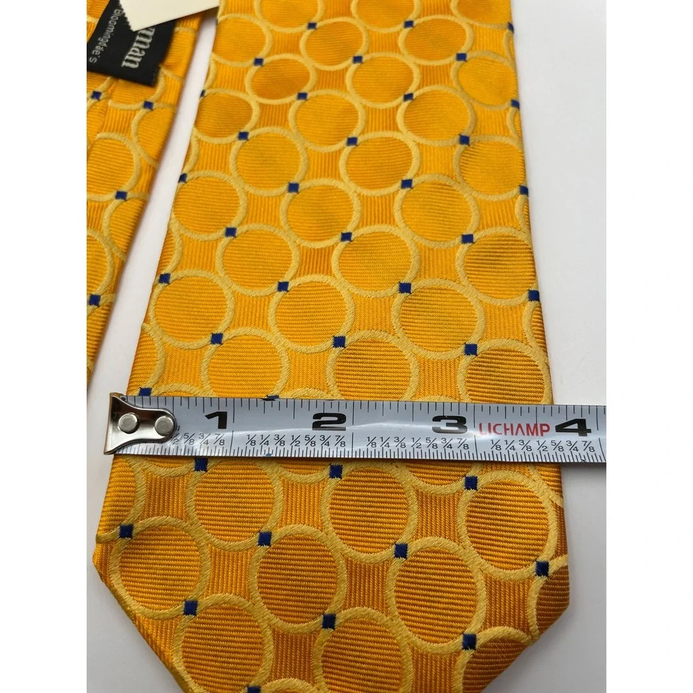Joseph & Lyman Mens Yellow Geometric Silk Tie Bloomingdales 2103